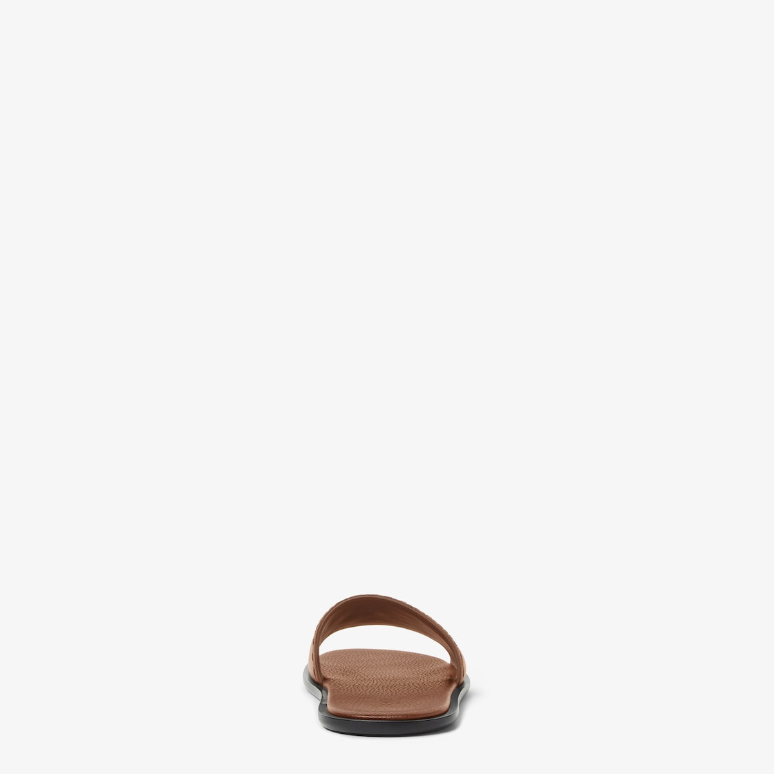 Fendi Roma Leather Slides - 3