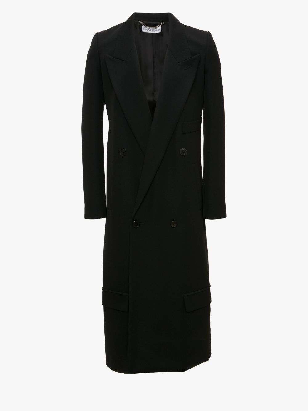 LONGLINE DOUBLE-BREASTED COAT - 1