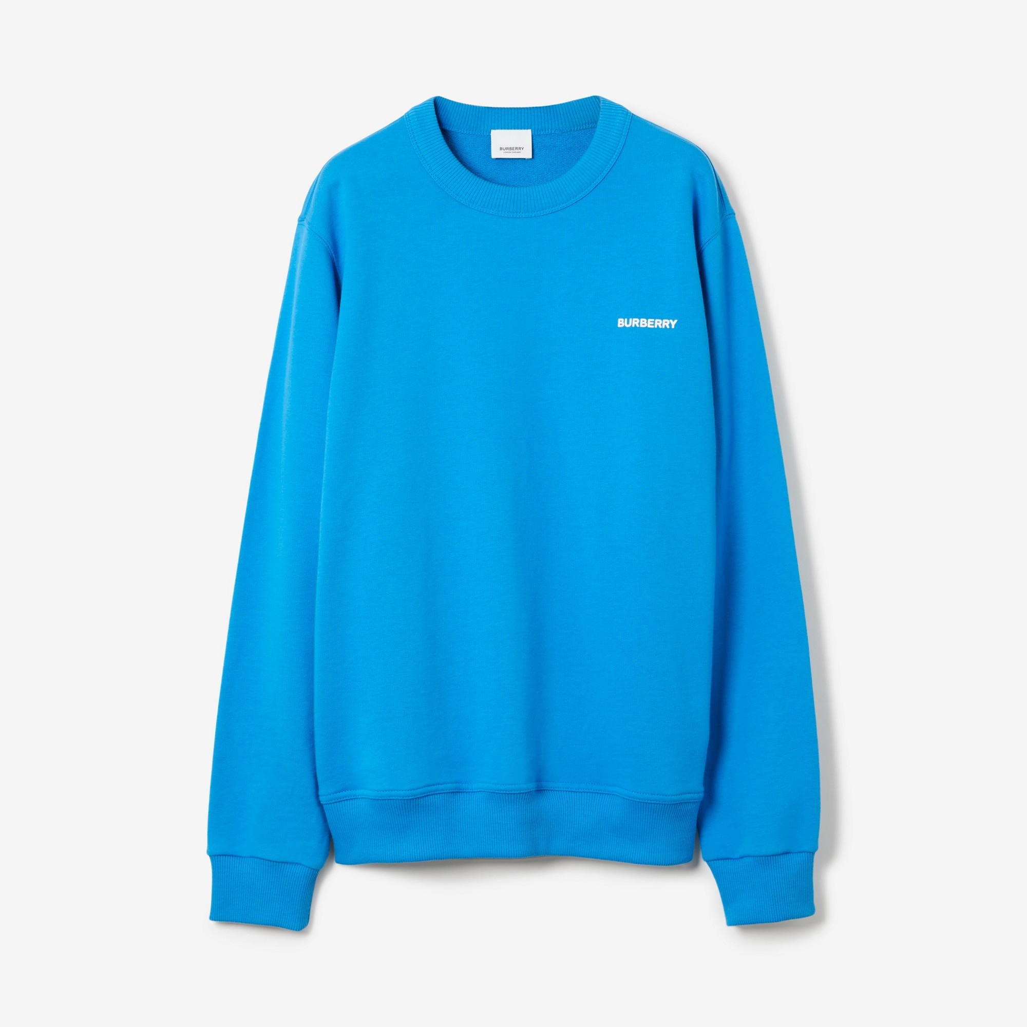 スウェット・トレーナー BURBERRY Navy Blue Cotton Oversize Sweatshirt Burberry - Cotton crew-neck sweatshirt black - The Corner