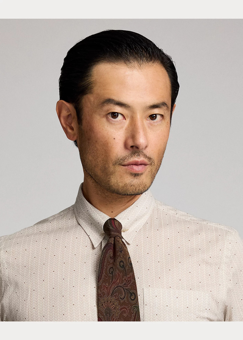 Slim Fit Print Woven Shirt 5