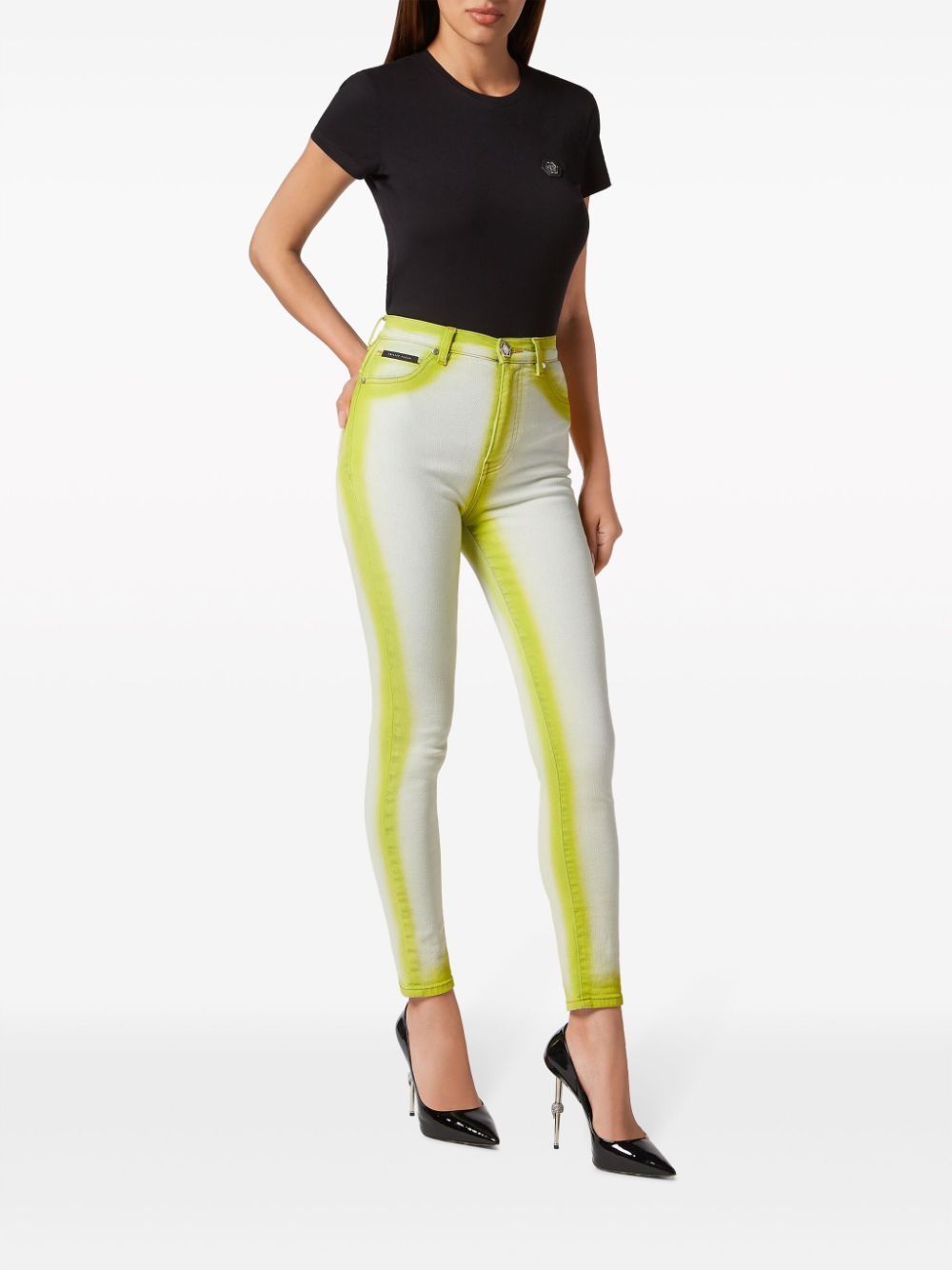 Super Fluo high-rise jeggings - 2