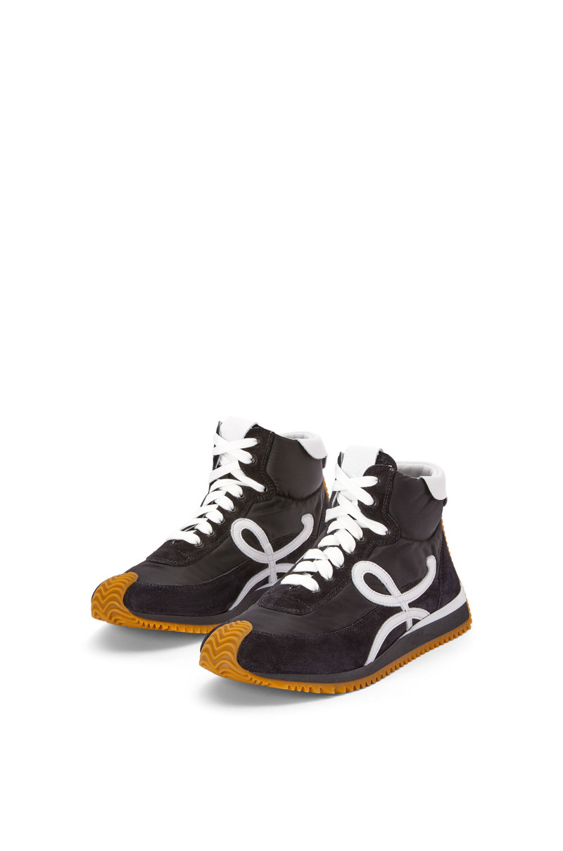 Loewe High top Flow runner in nylon and calfskin outlook