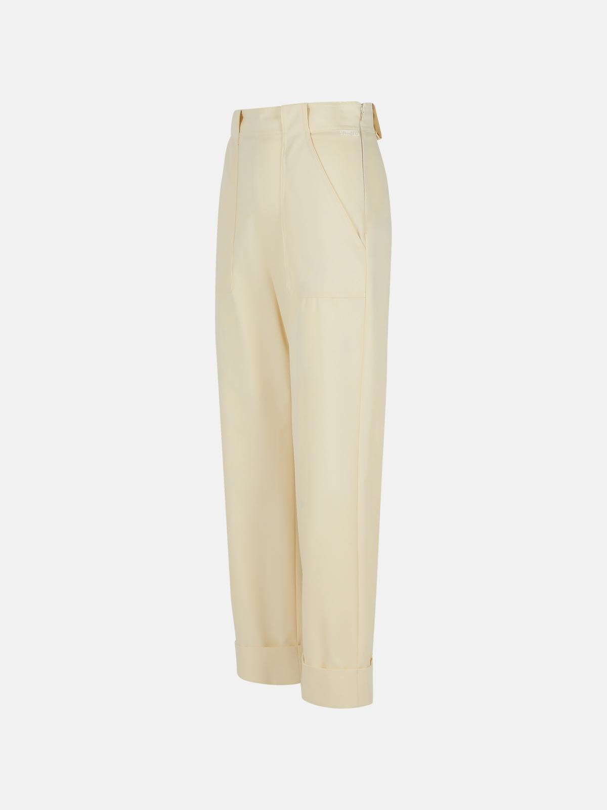 PALIO' WHITE COTTON PANTS - 2