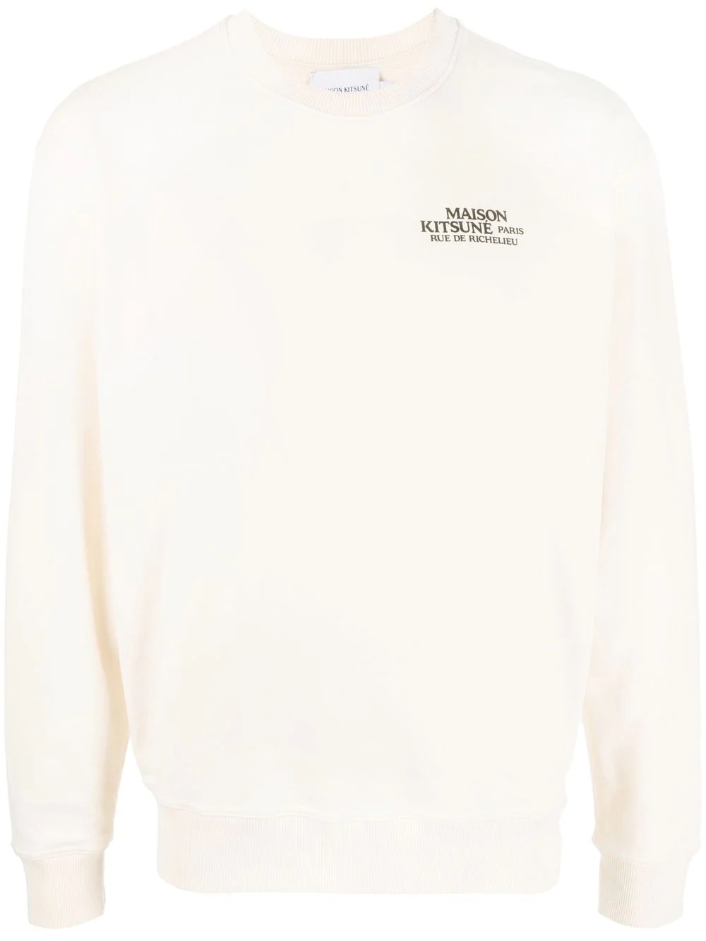 logo-print crewneck sweatshirt - 1