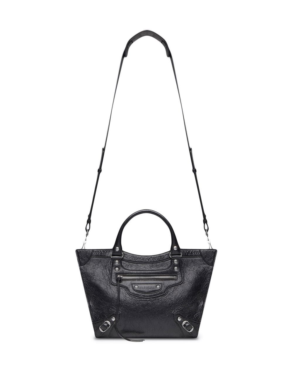 Neo Upside Down East-West leather tote - 6