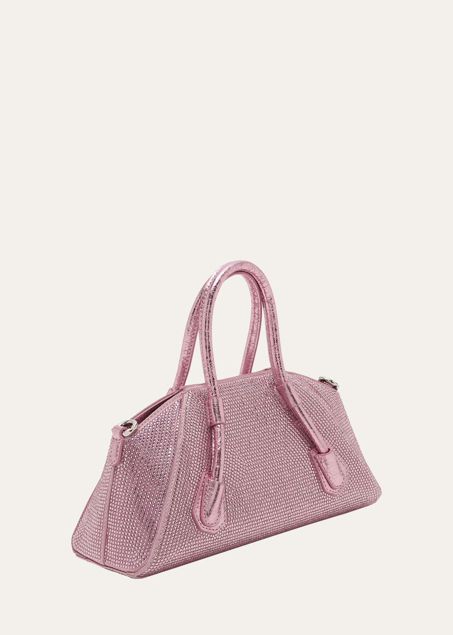 Mini Antigona Top-Handle Bag in Strass Satin - 3