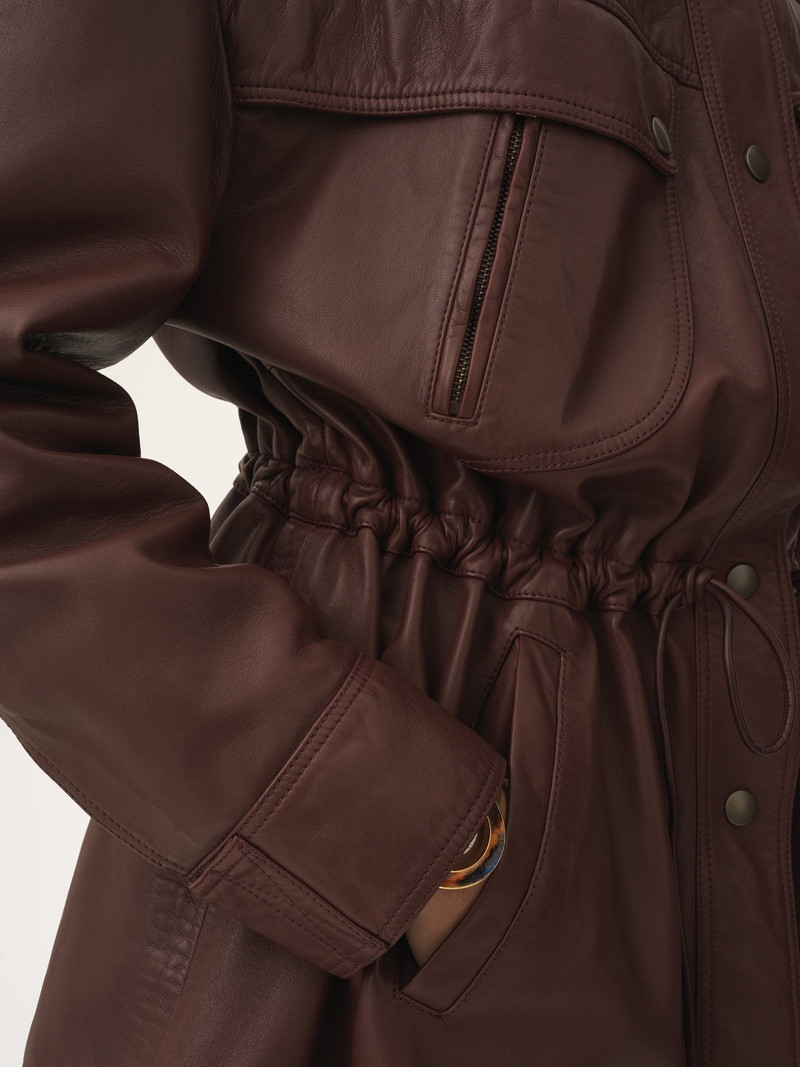 HIGH-NECK PARKA IN LEATHER 7