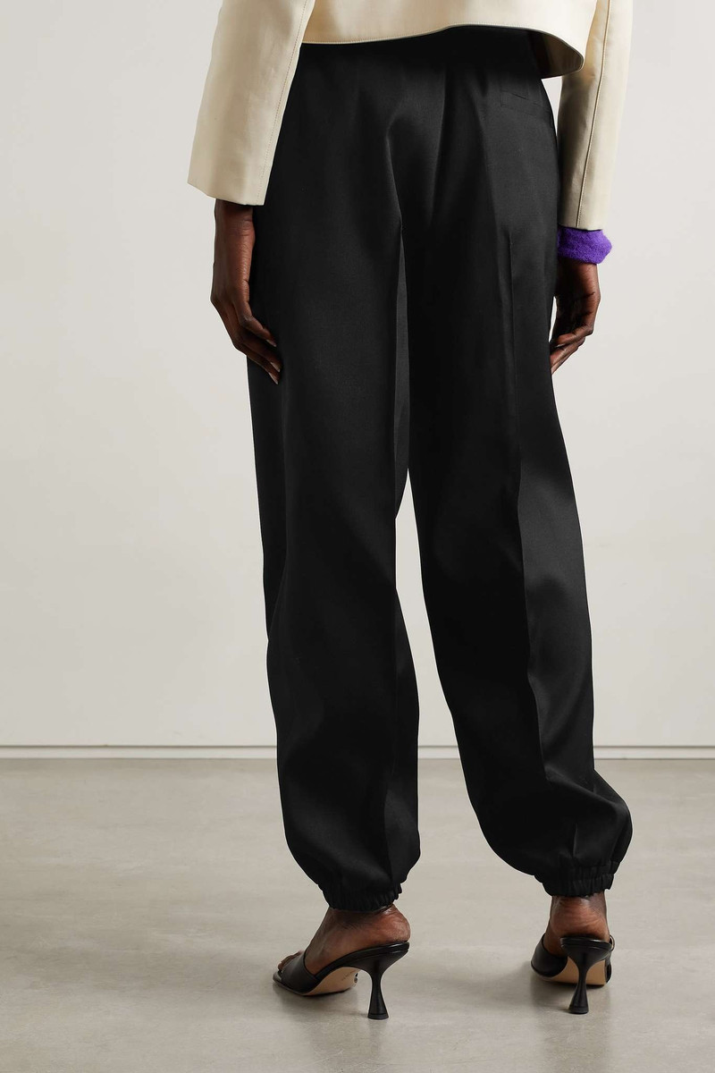 Wool-gabardine tapered track pants 3