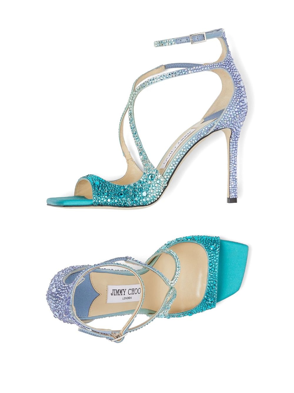 Azia crystal-embellished sandals - 4