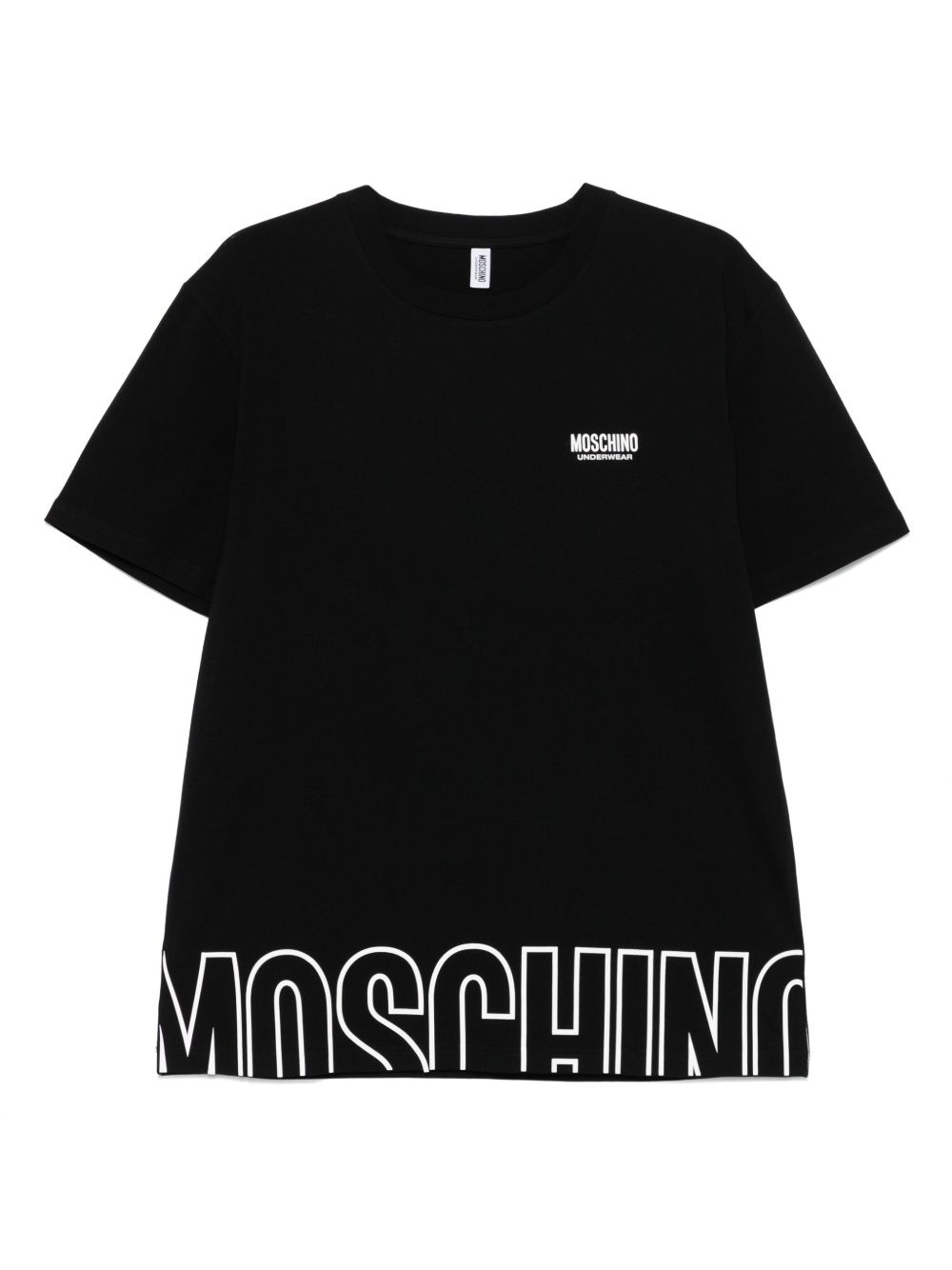 raised-logo T-shirt - 1