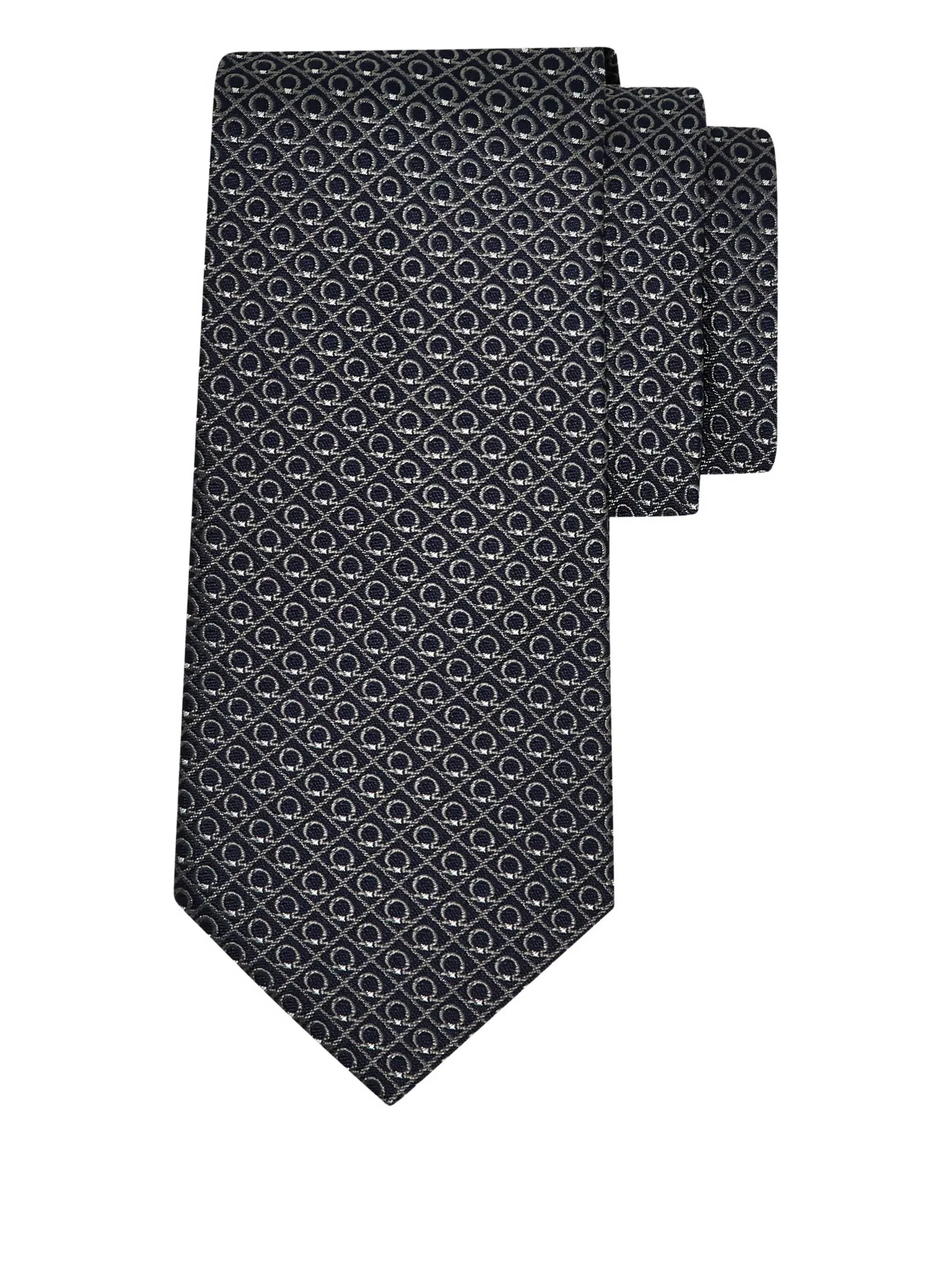 Ferragamo Jacquard Silk Tie - 1