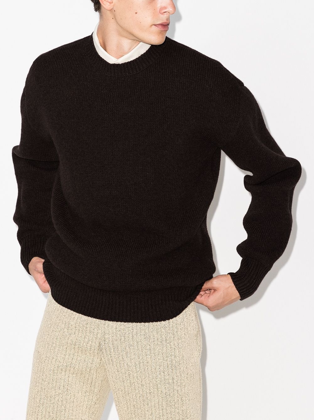 crew-neck Shetland jumper - 2