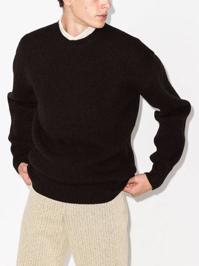 Bottega Veneta crew-neck Shetland jumper outlook