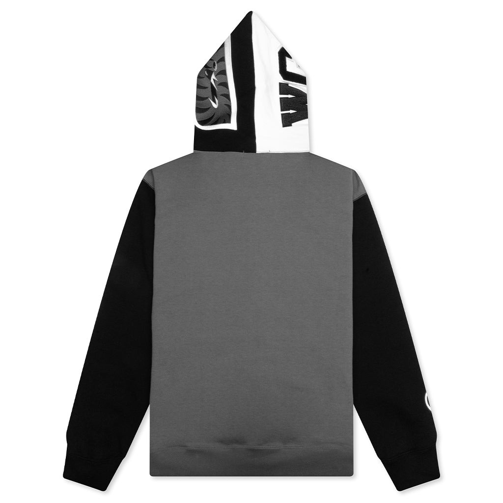 SHARK FULL ZIP HOODIE #1 - BLACK - 2