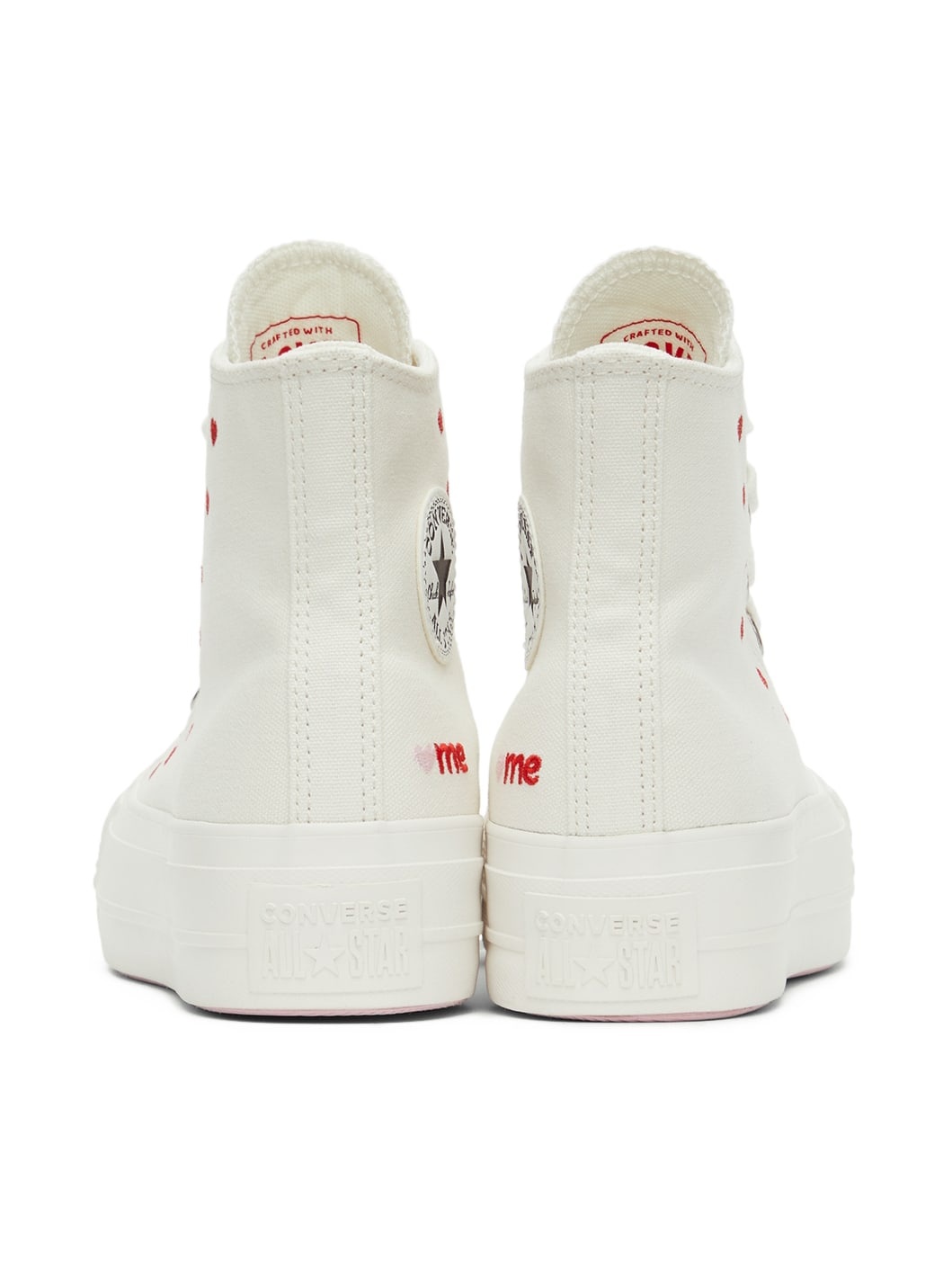 White Chuck Taylor All Star Lift High Top Sneakers - 4