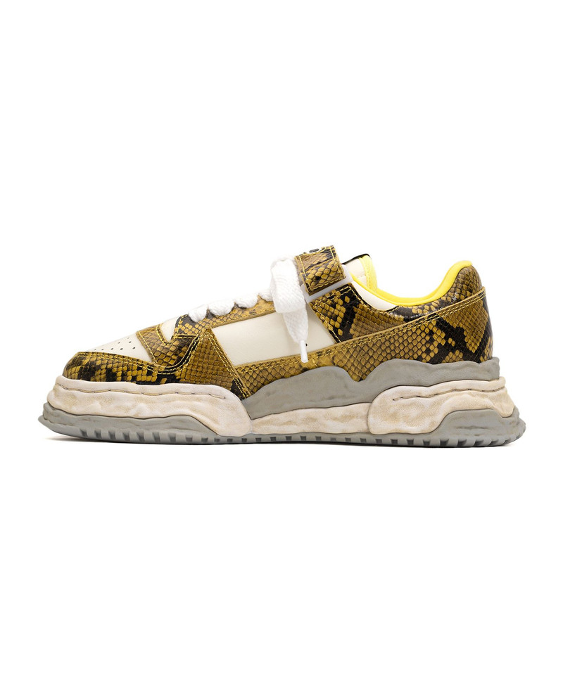 "KEITH" OG Sole Python Printed Leather Low-top Sneaker 31