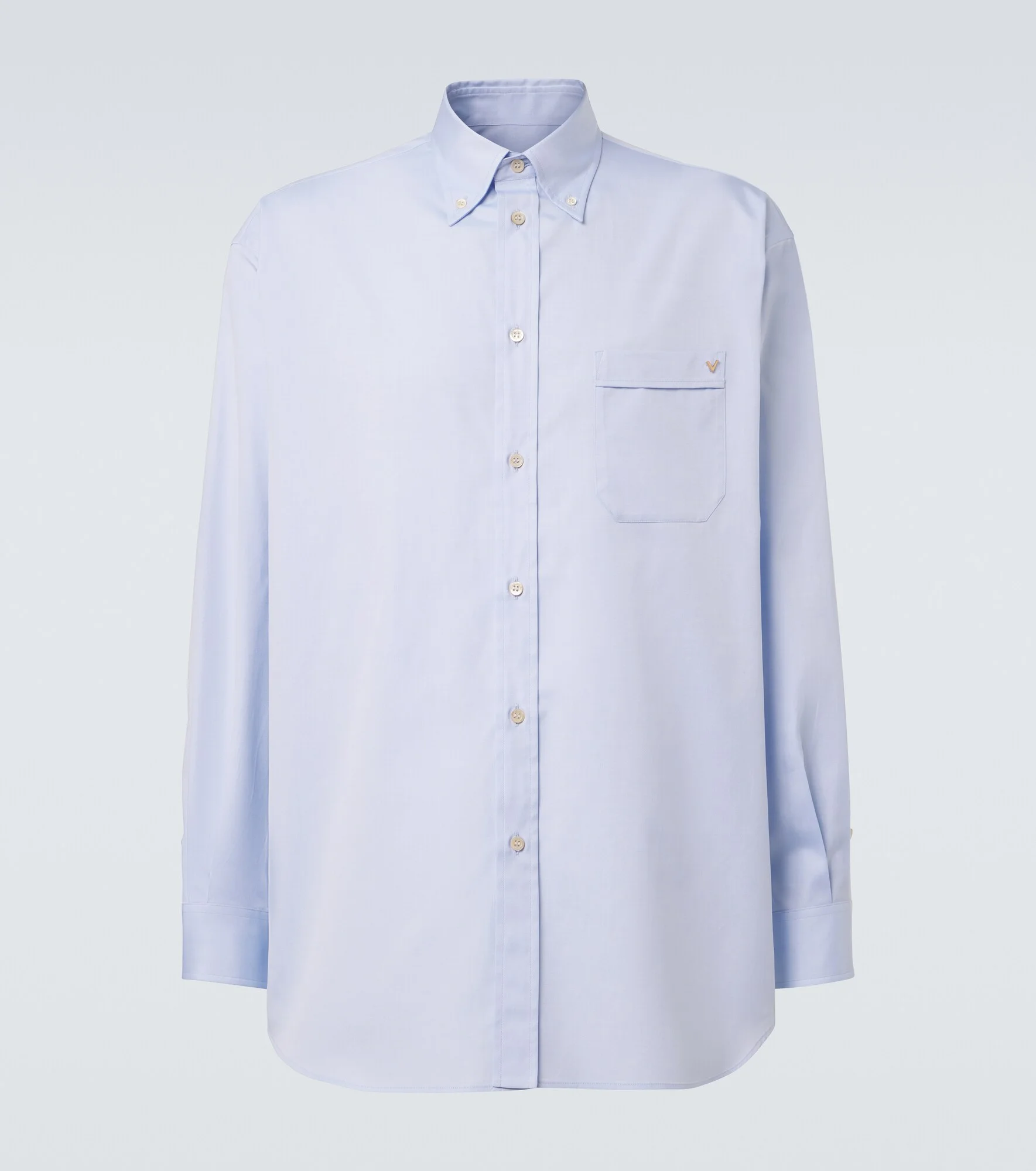 VGold cotton Oxford shirt - 1