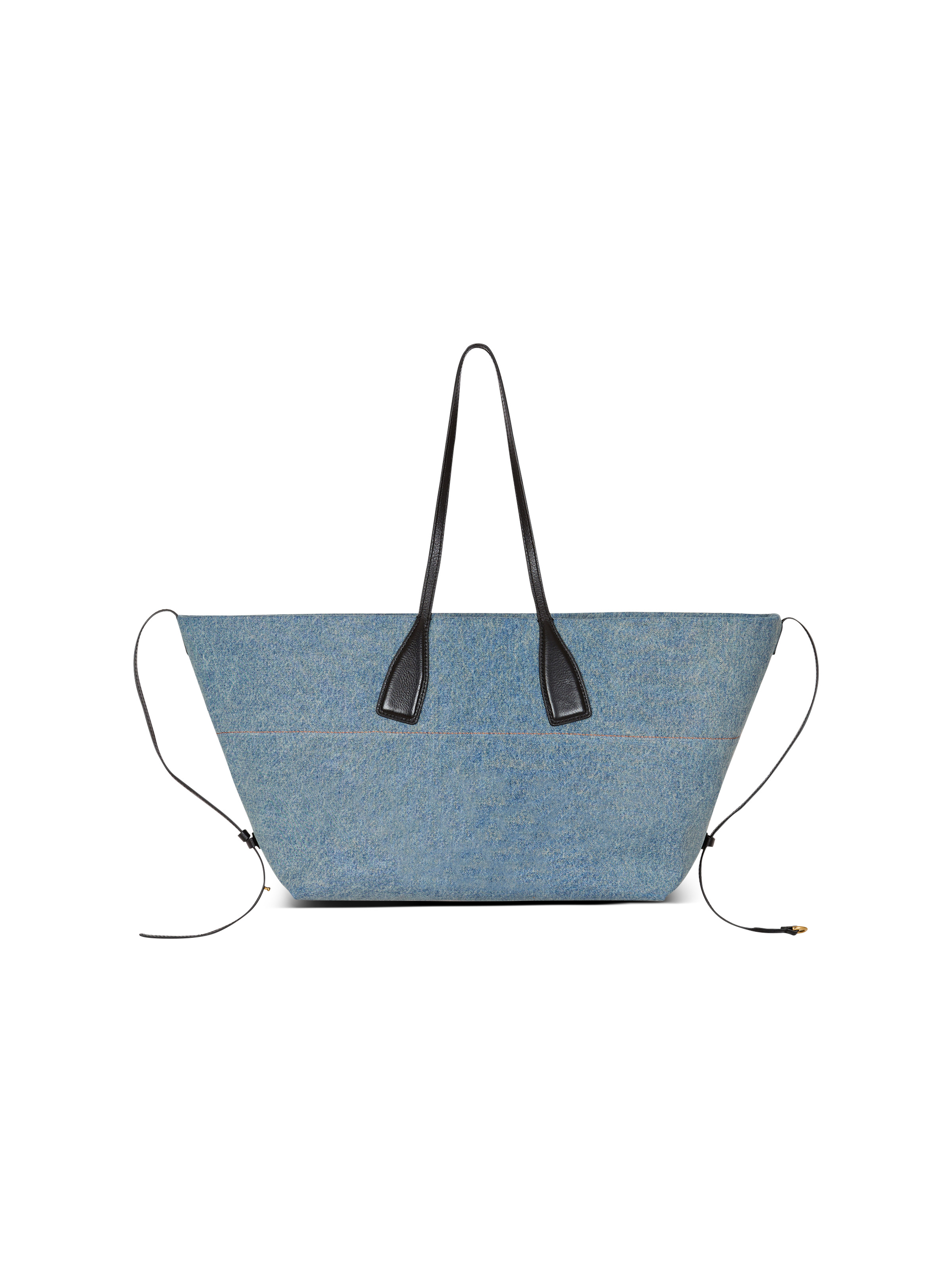 Track denim tote bag - 4