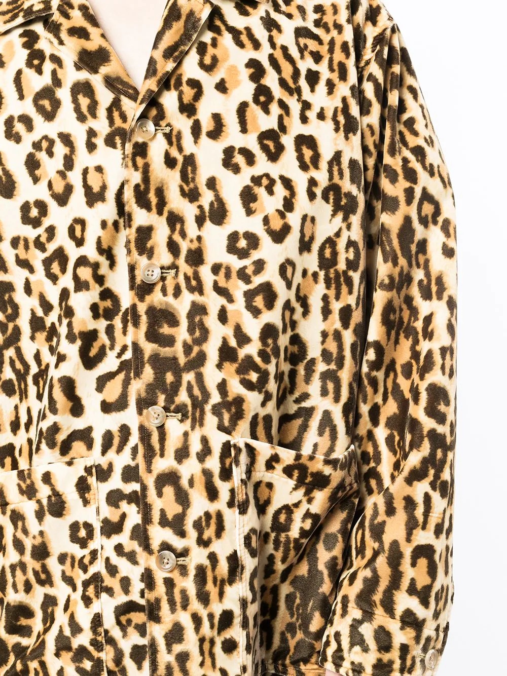 leopard-print patch-pocket shirt - 5