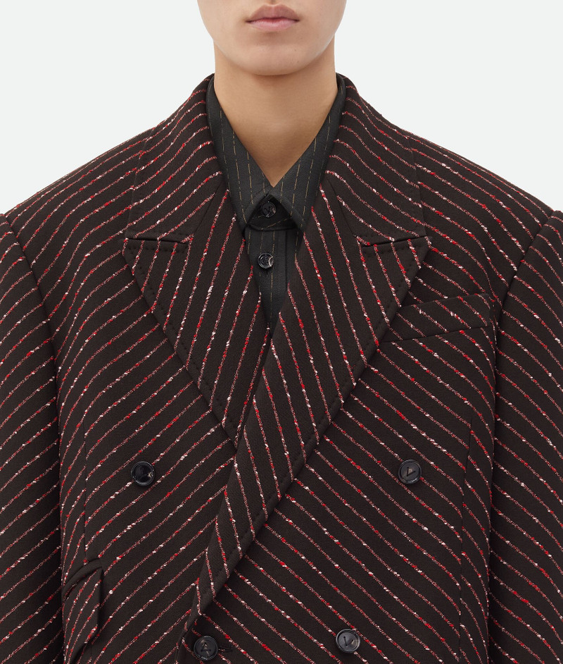 Diagonal Boucle Pinstripe Coat 5