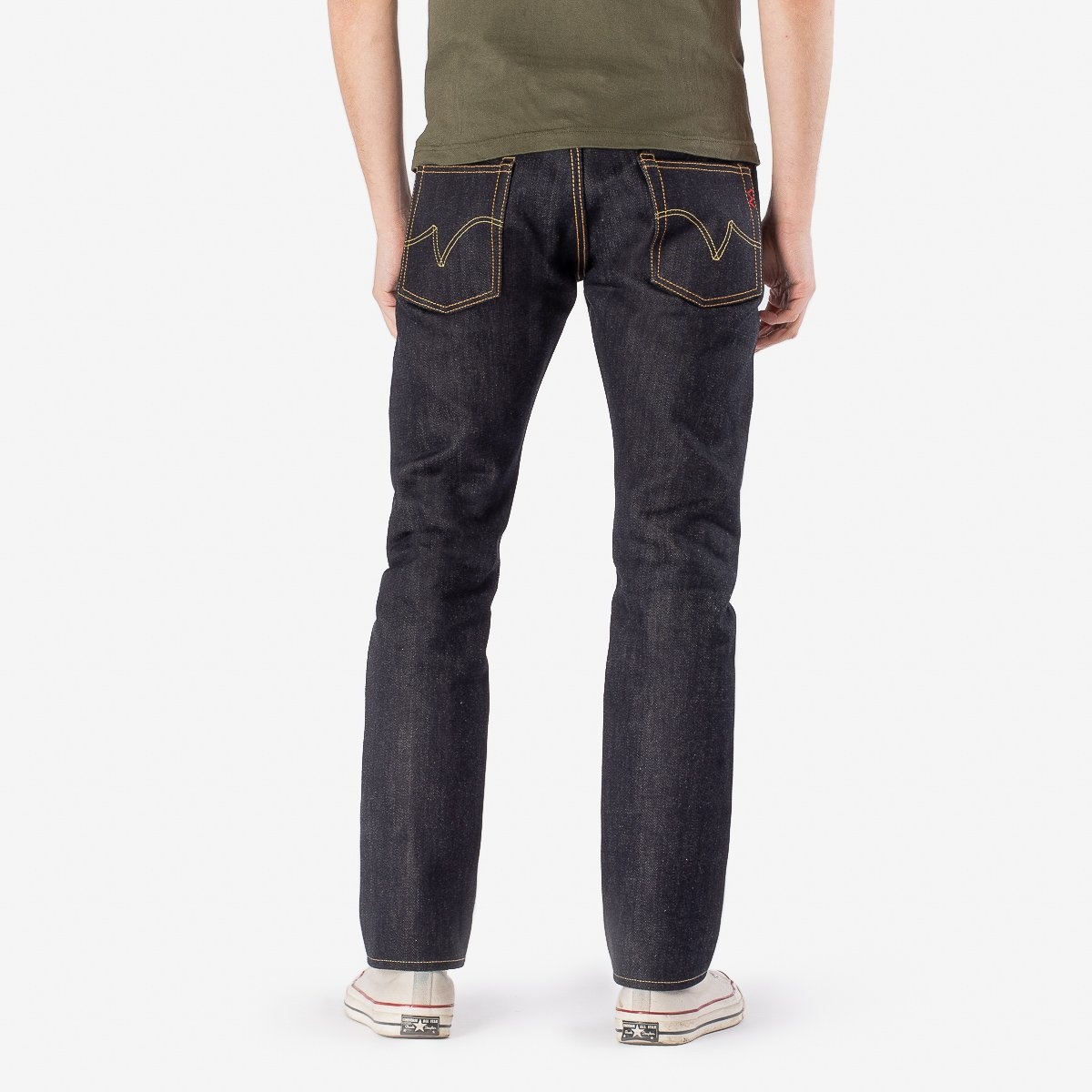 IH-777-XHS 25oz Selvedge Denim Slim Tapered Cut Jeans - Indigo - 3