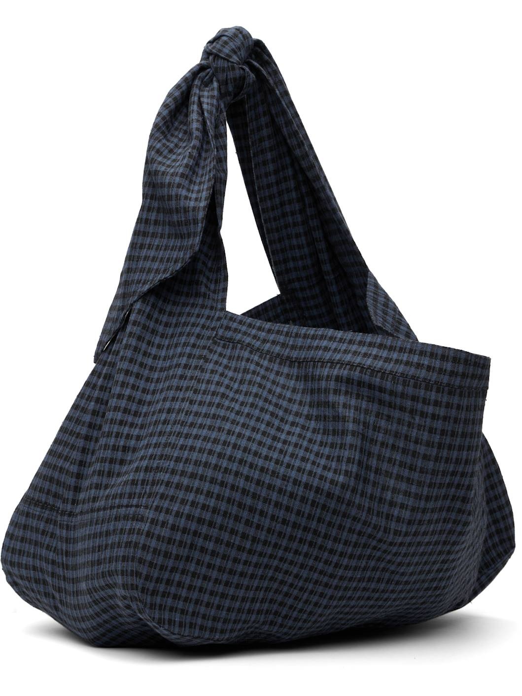 SSENSE Exclusive Navy & Black Cocoon Sac Bag - 3