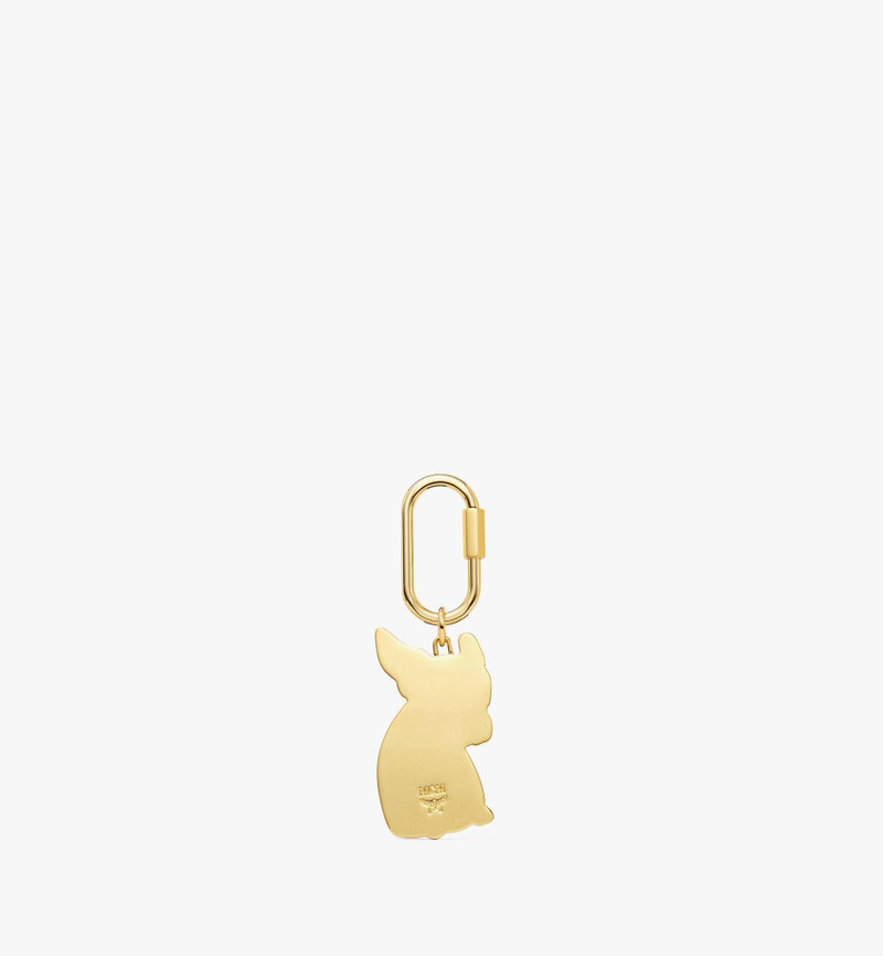 MCM M Pup 2D Metal Charm w/ Leather Inlay outlook