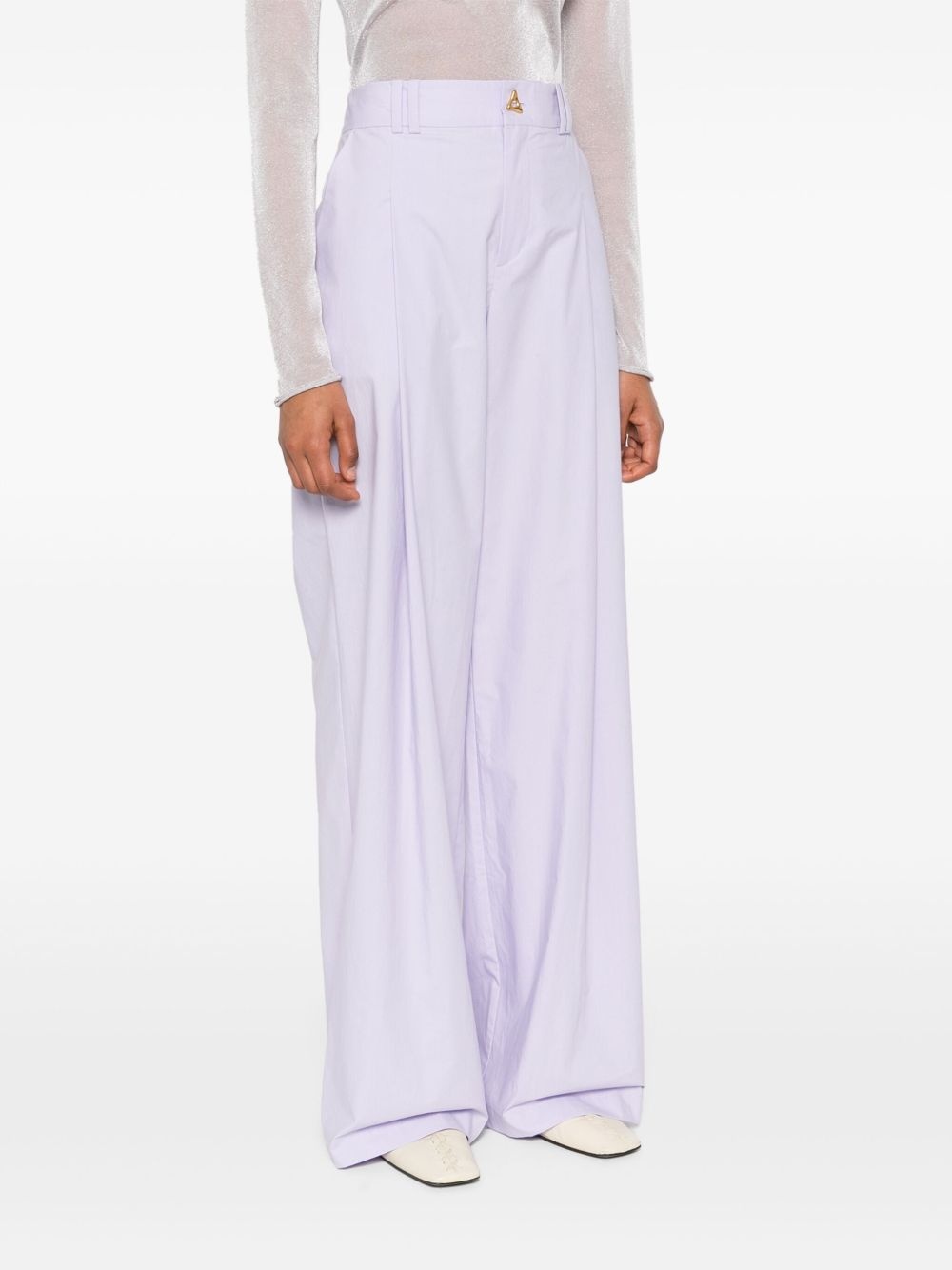 Wellen poplin palazzo pants - 3