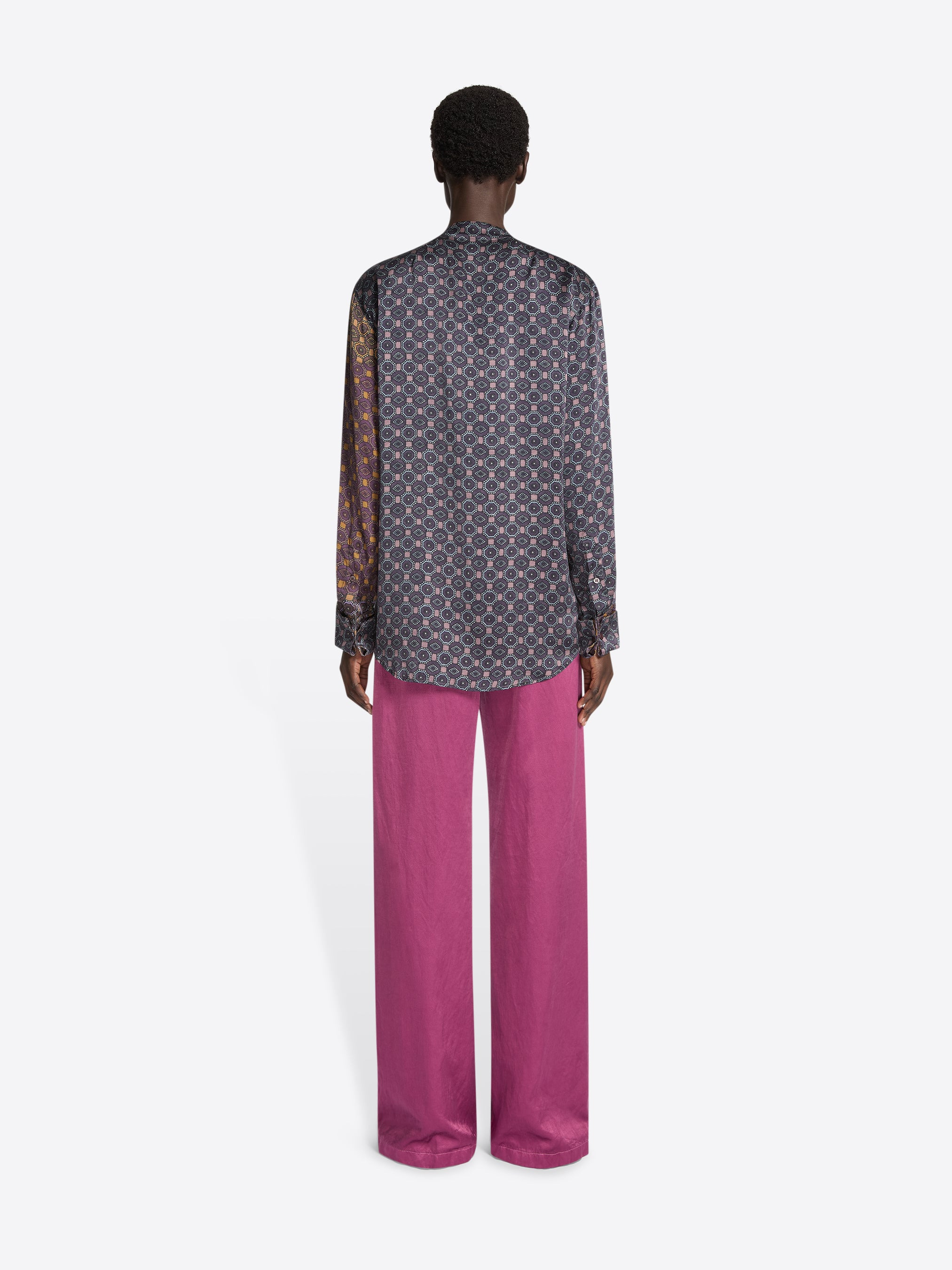 SILK PUSSY-BOW SHIRT - 4