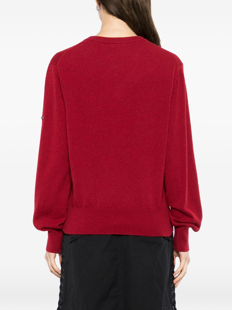 v-neck long-sleeve knitwear 4