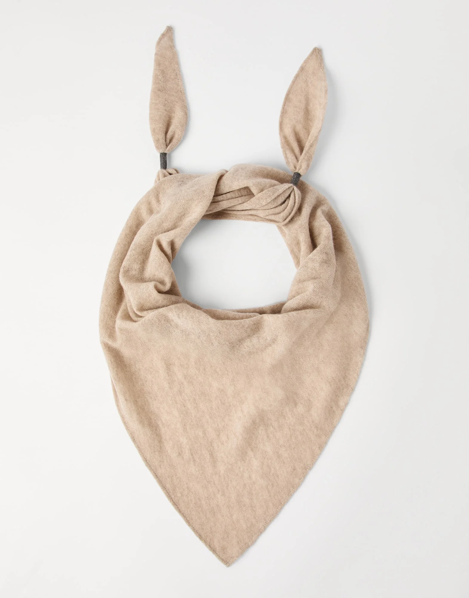 Cashmere scarf with shiny details - 1