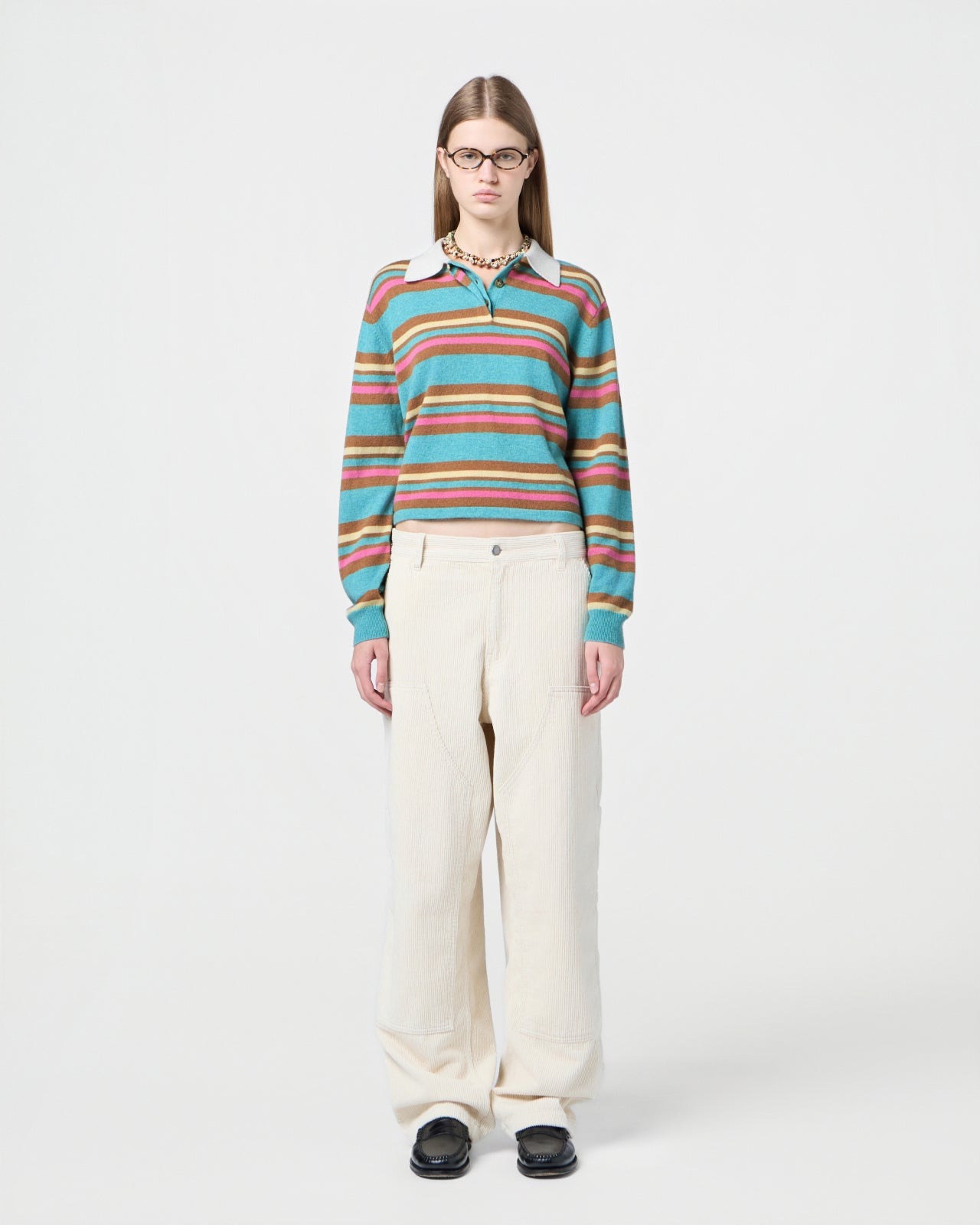 Cropped Stripe Rugby - 3