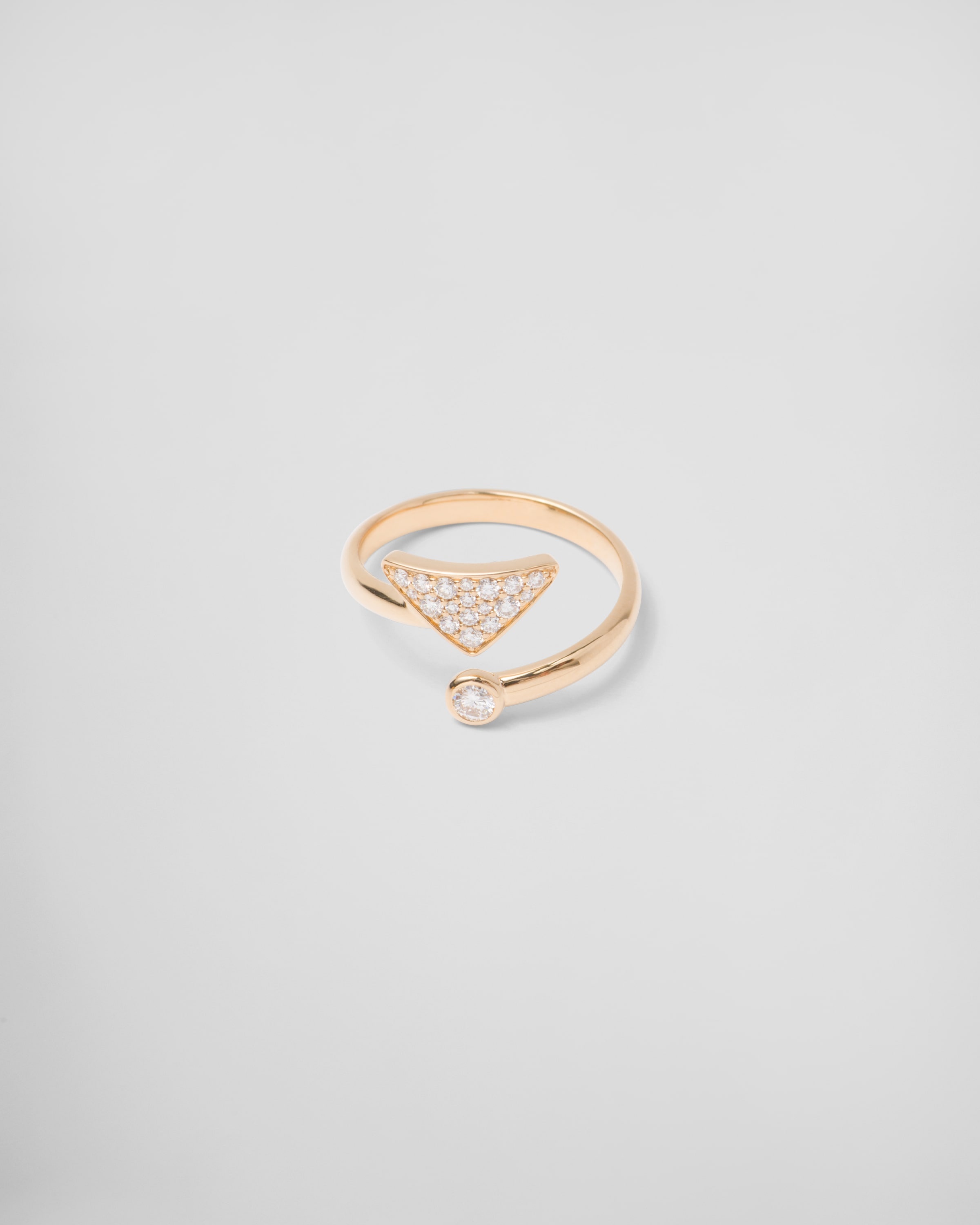 Eternal Gold contrarié ring in yellow gold with diamonds - 5