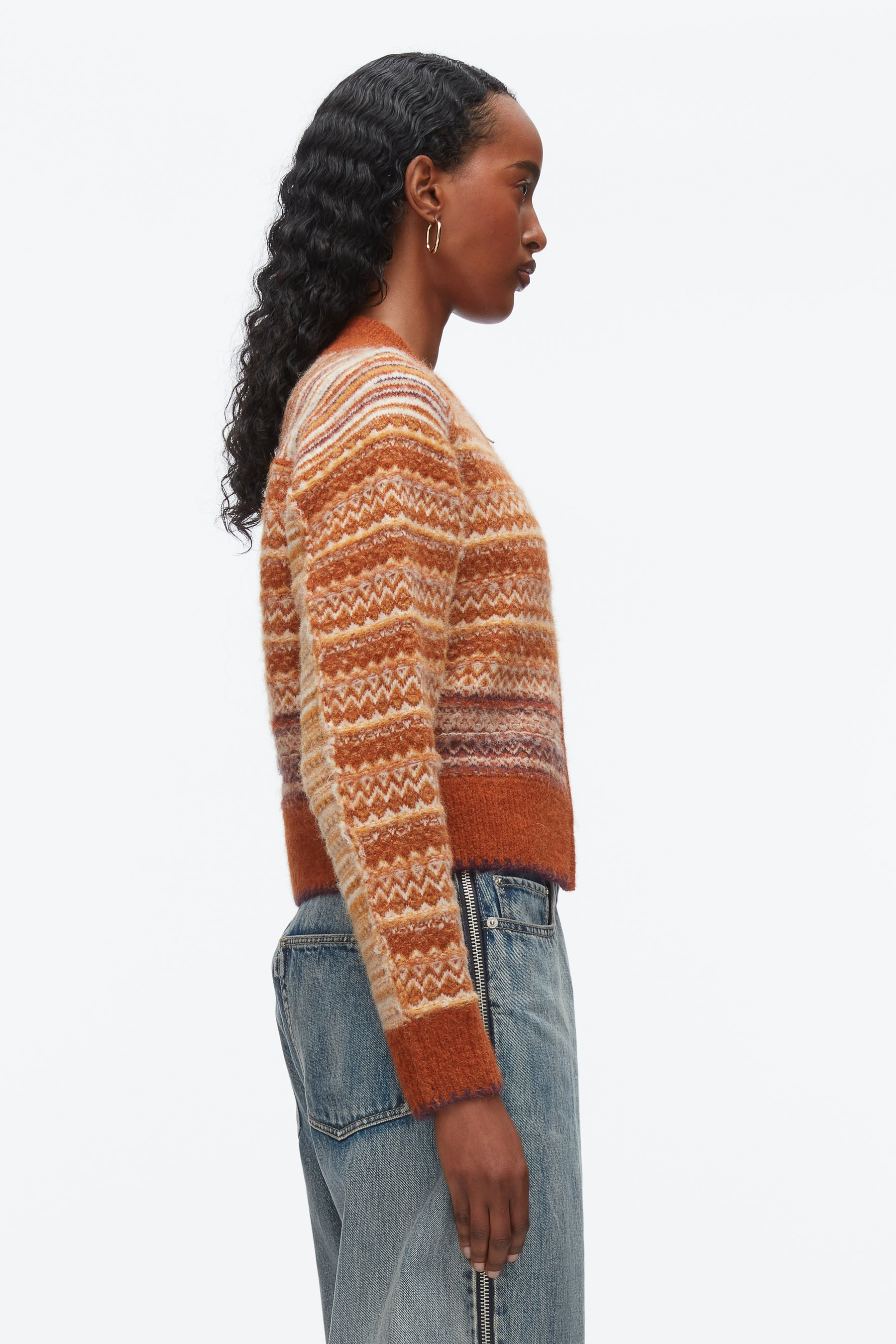 Fair Isle Zip Cardigan - 4