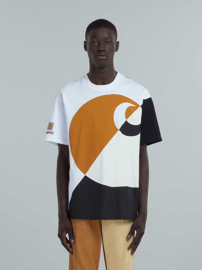 Marni MARNI X CARHARTT WIP - GREEN LOGO T-SHIRT outlook