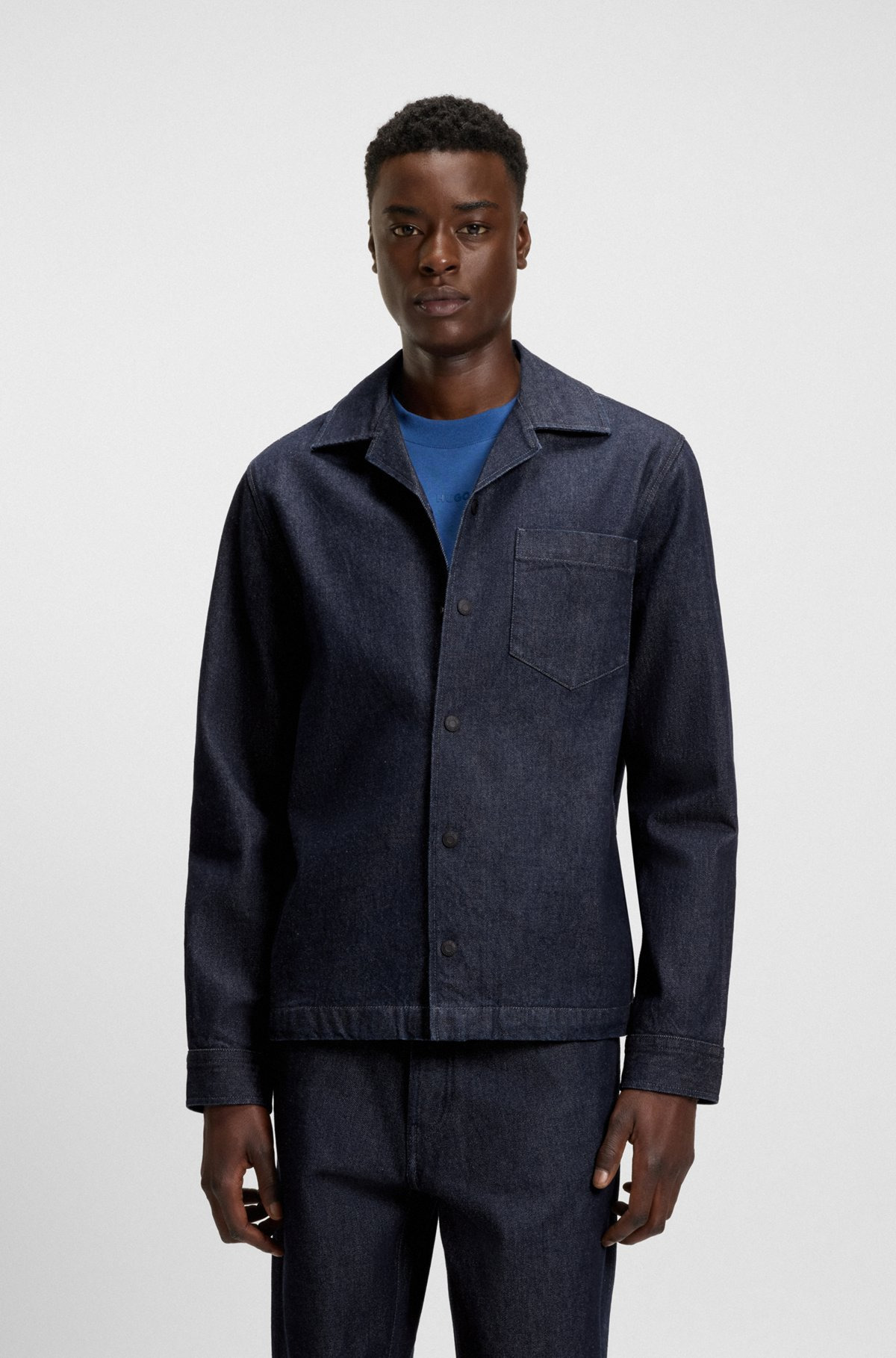 OVERSIZE-FIT OVERSHIRT IN JAPANESE RIGID DENIM - 2