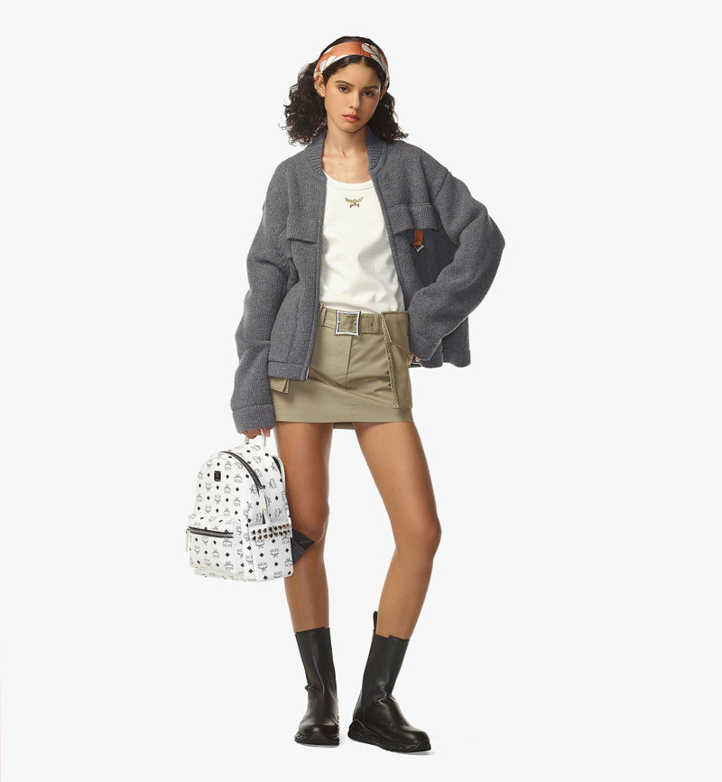 MCM Stark Side Studs Backpack in Visetos outlook