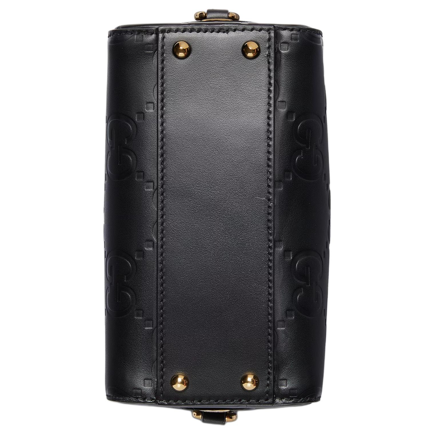 (WMNS) Gucci GG Super Mini Top Handle Bag 'Black' 790130-AADLO-1000 - 5