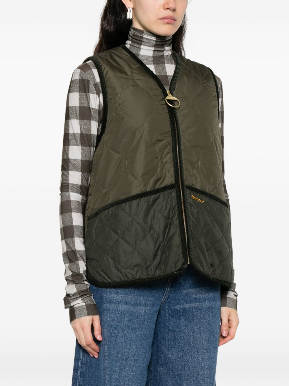 quilted borg-lined vest - 3