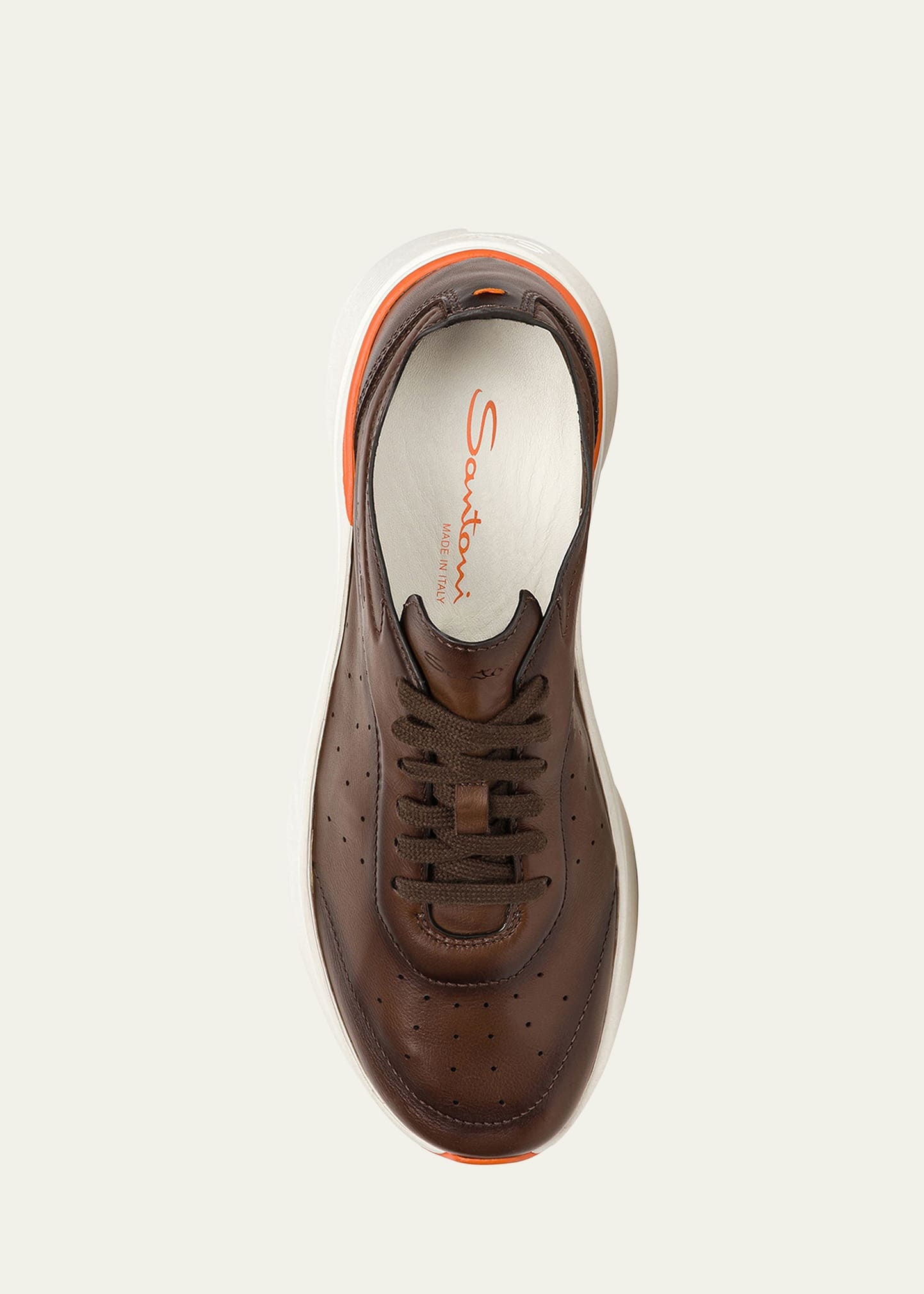 Men's Bounce Lambskin Runner Sneakers - 4