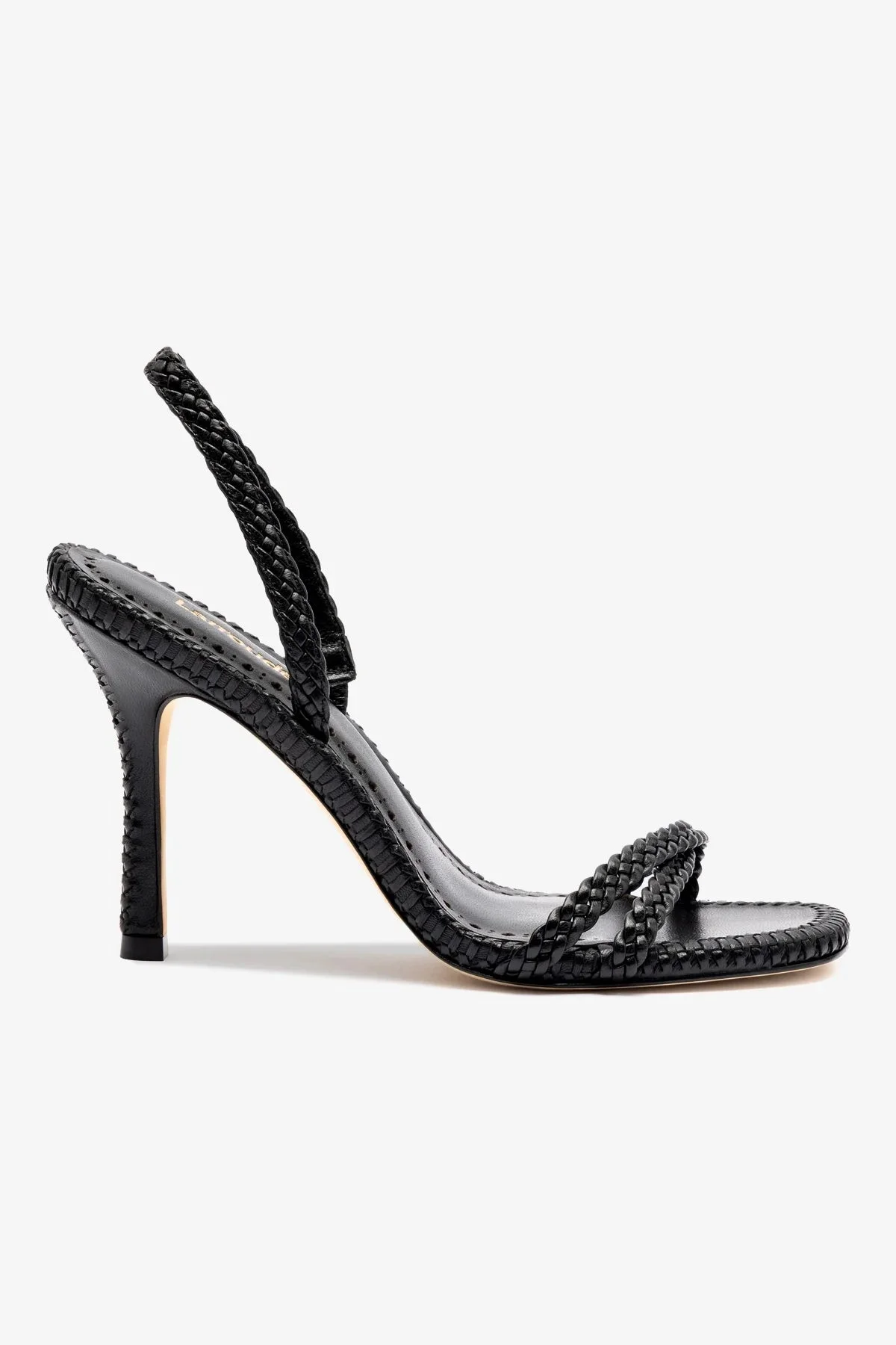 Annie Sandal In Black Leather - 1