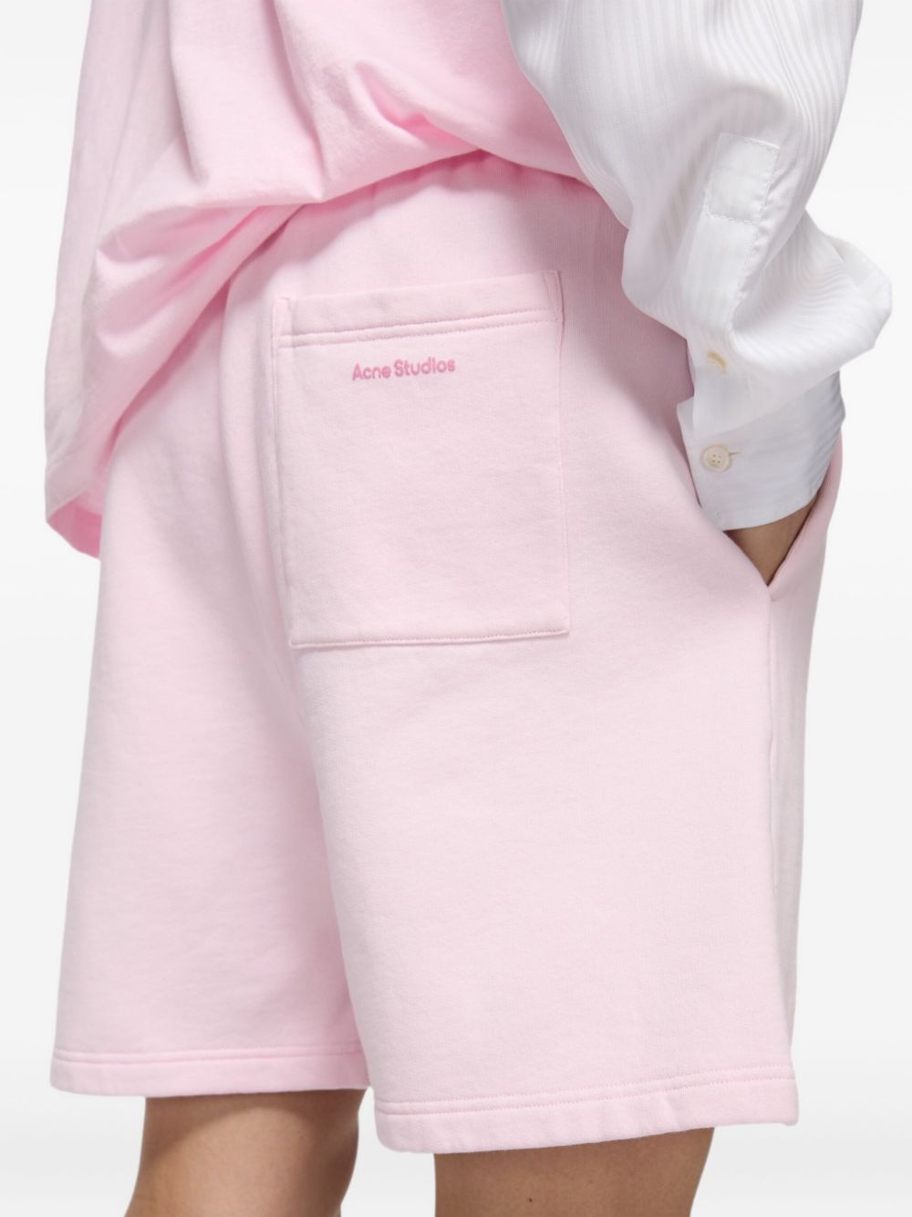 logo-embroidered shorts - 5