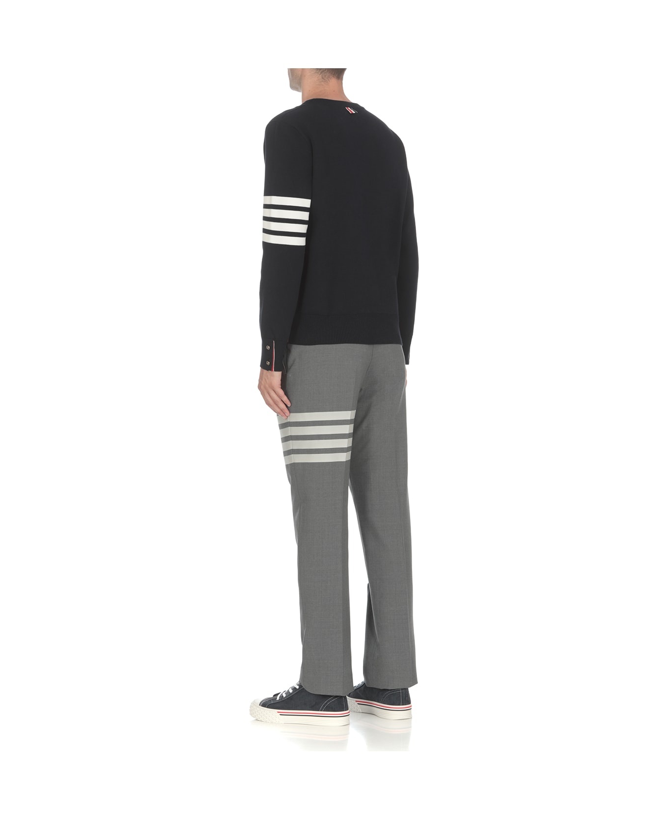 'milano Stitch' Cotton Pullover - 3
