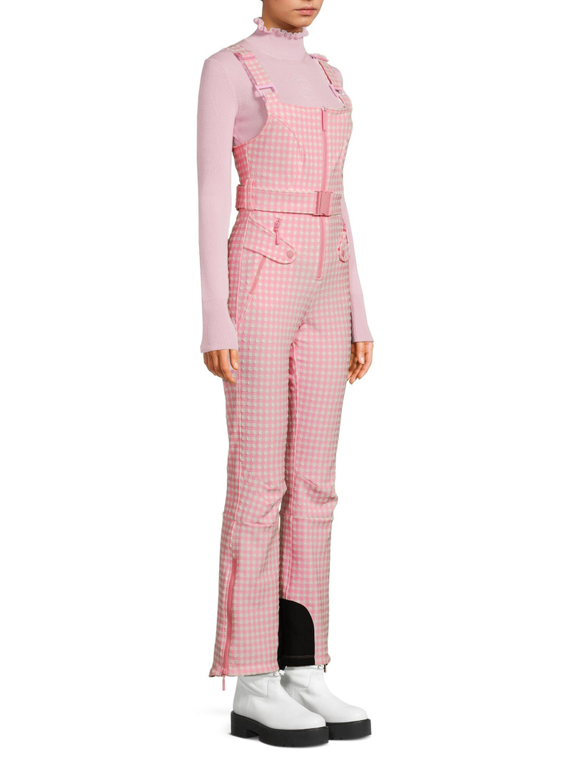Women's Fernie Gingham Ski Bib - Peony Gingham 4