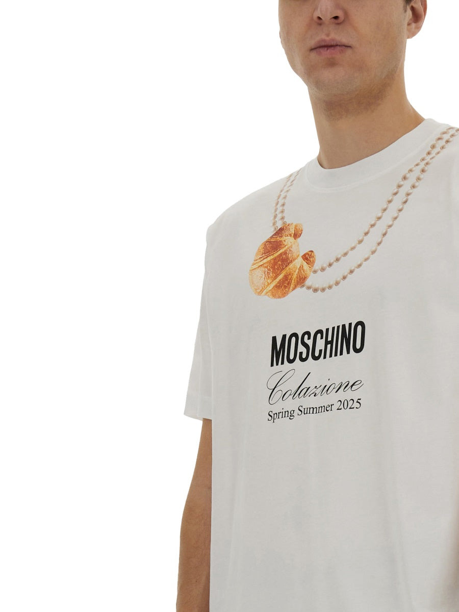 Moschino Men Logo Print T-Shirt - 4