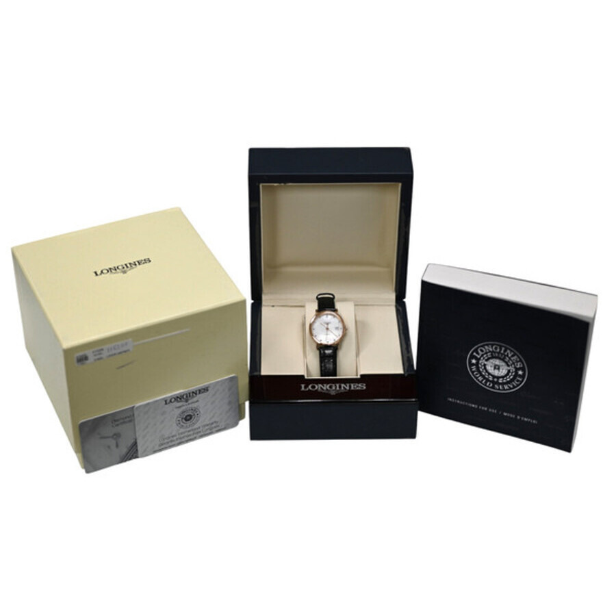 Pre-owned Longines Elegant Collection Diamond Mother of Pearl Dial Ladies Watch L4.287.8.87.0 - 5