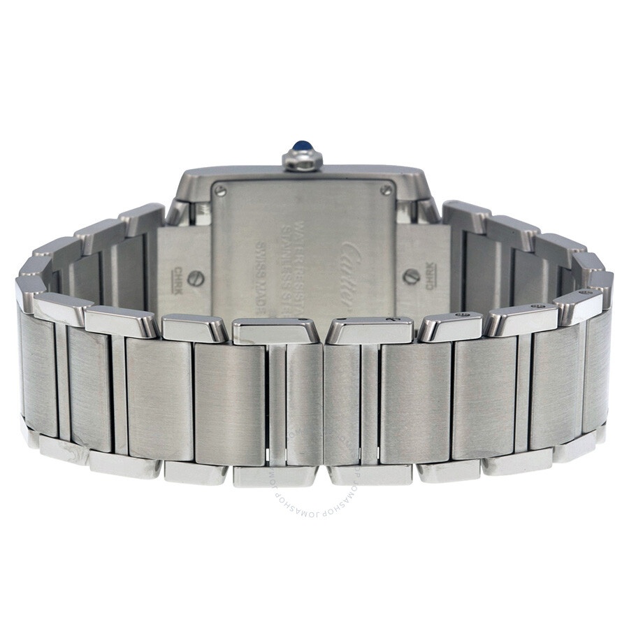 Pre-owned Cartier Tank Francaise Diamond Silver Dial Ladies Watch WE110007 - 3