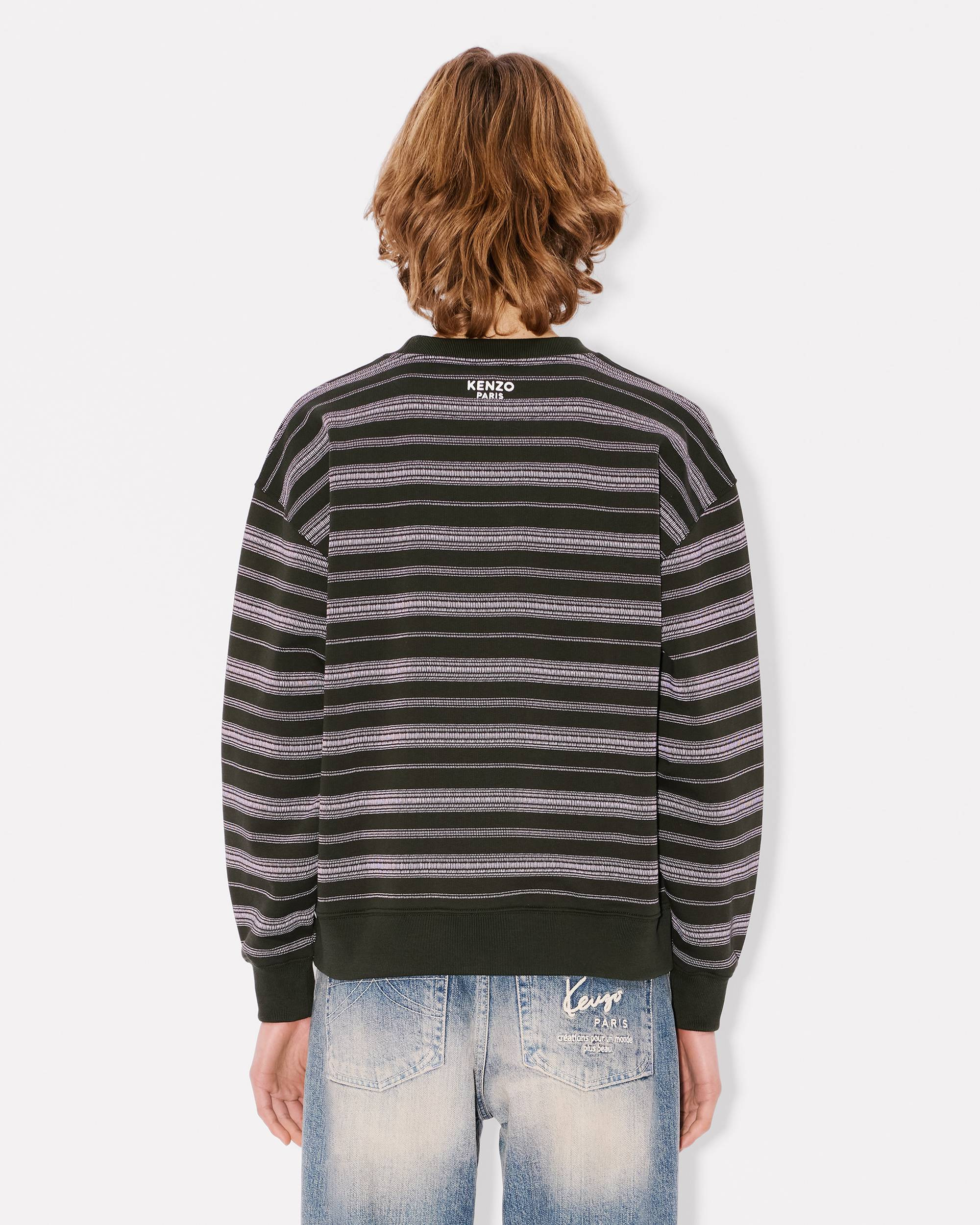 'Boke Flower' stripes sweatshirt in cotton - 4