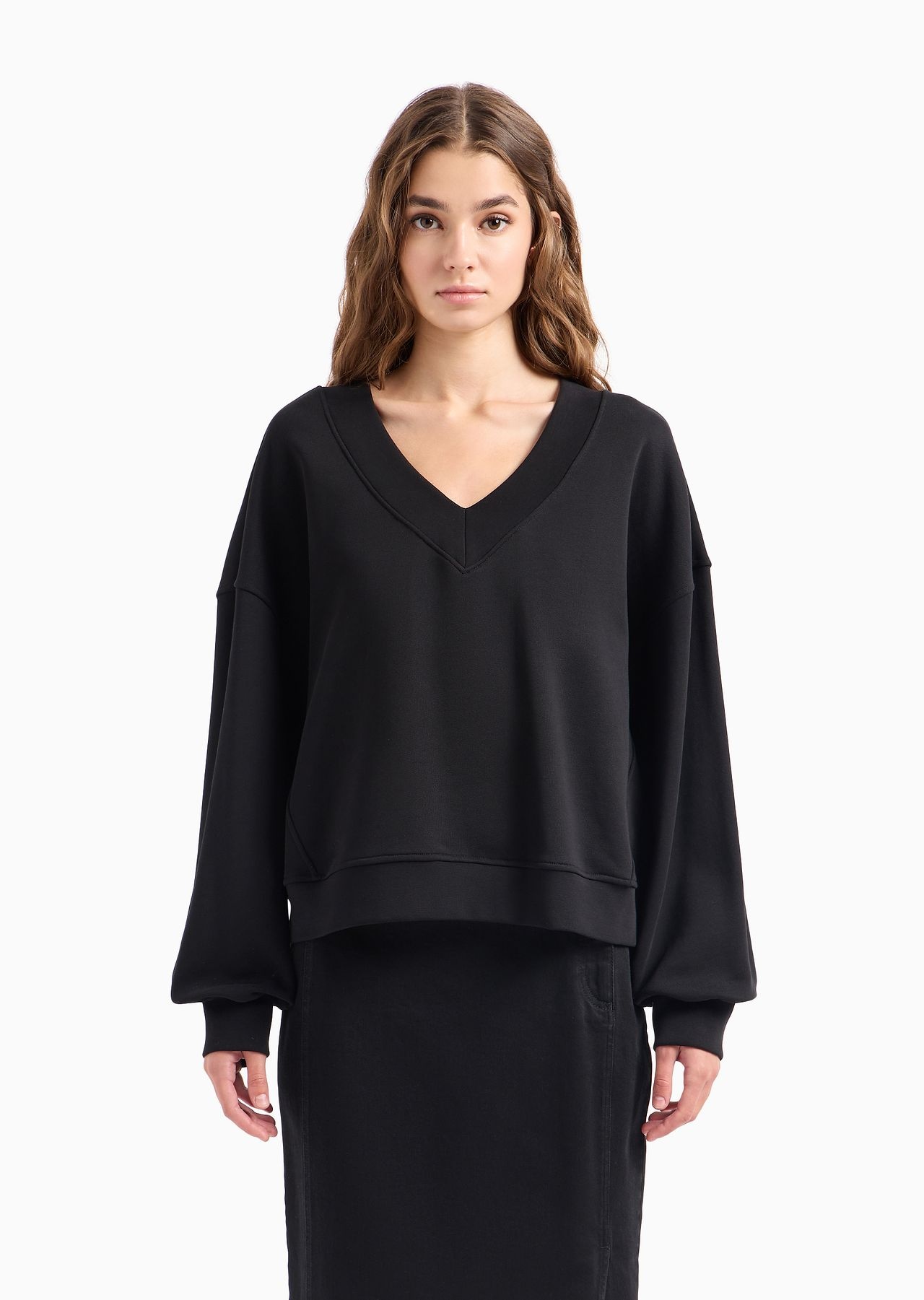 ASV organic French terry V-neck sweatshirt - 2