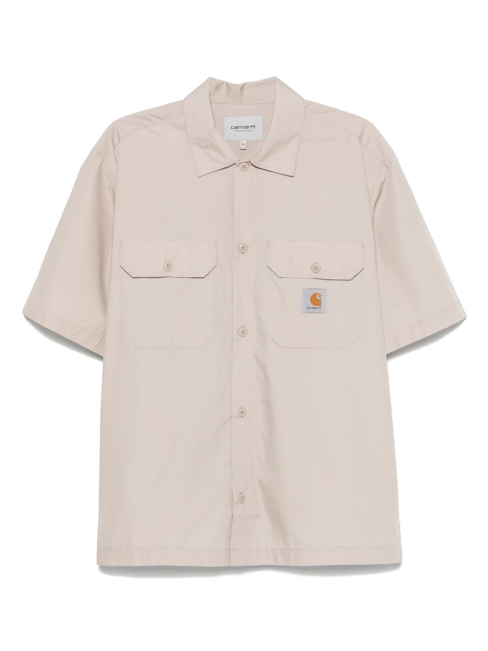 logo-patch shirt - 1